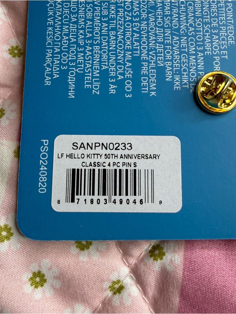 NWT Loungefly Hello Kitty 50th Anniversary 4 Pc Enamel Pin Set Sanrio Kawaii - Picture 7 of 8